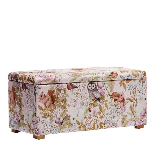 Adairs Pink Blanket Box Kids Fleur Harris Furniture Collection Woodlands Pink Blanket Box