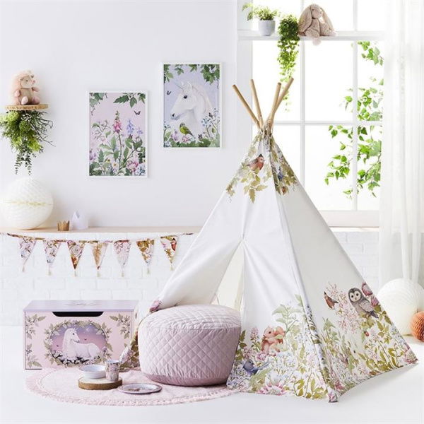 Adairs White Teepee Kids Fleur Harris Multi Teepee White