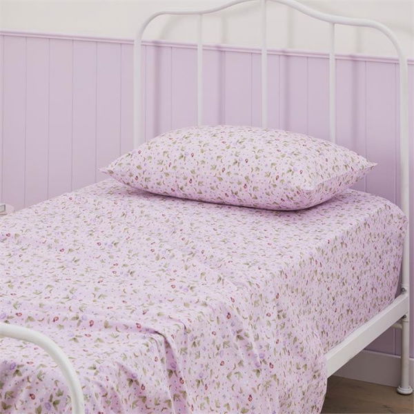 Adairs Kids Fleur Harris Springtime Floral Pink Sheet Set (Pink Cot)