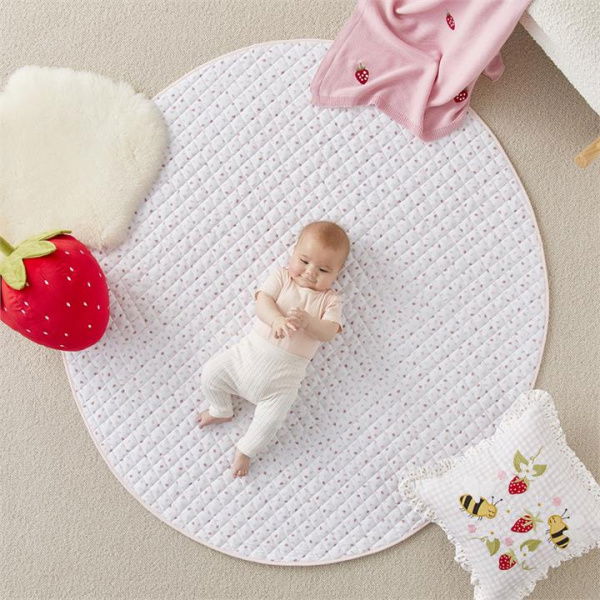 Adairs Pink Kids Heirloom Berry Sweet Jersey Play Mat