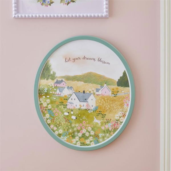 Adairs Green Wall Art Kids Heirloom Let Your Dreams Blossom Wall Art Green