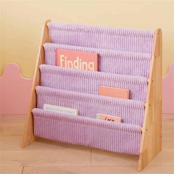 Adairs Kids Kai Lilac Cord Bookshelf - Purple (Purple Bookshelf)