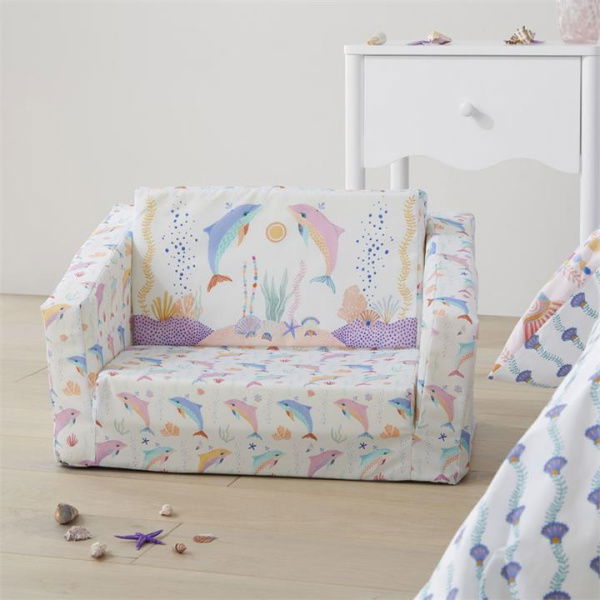 Adairs White Flip Out Sofa Kids Karina Jambrak Dolphin Dance Flip Out Sofa White