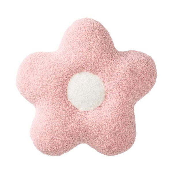 Adairs Kids Kids Boucle Cushions Candy Pink Sweet Flower (Pink Cushion)