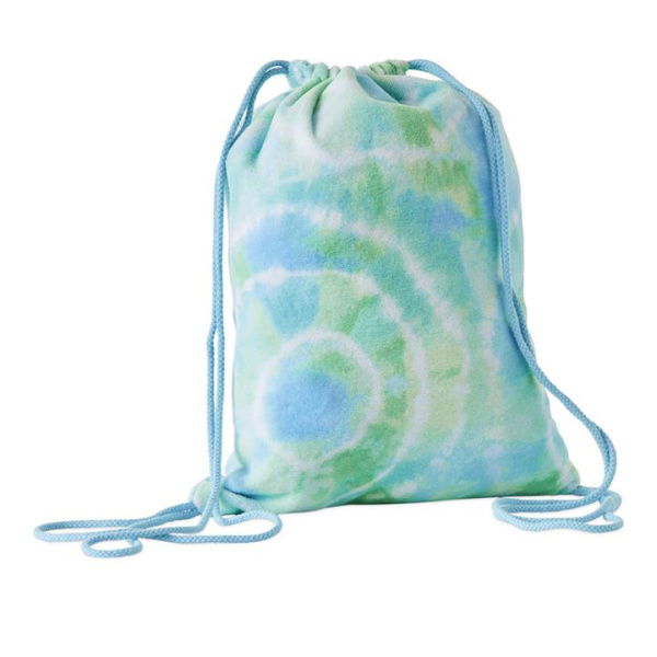 Adairs Blue Kids Tie Dye Terry Beach Bag