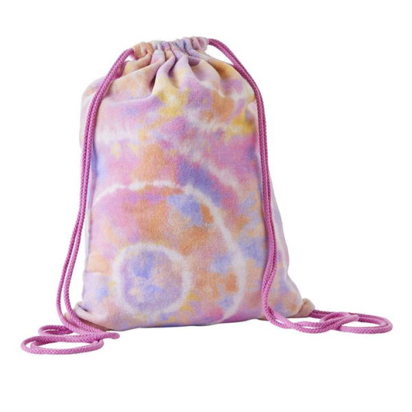 Adairs Pink Beach Bag Kids Kids Tie Dye Pink Terry Beach Bag