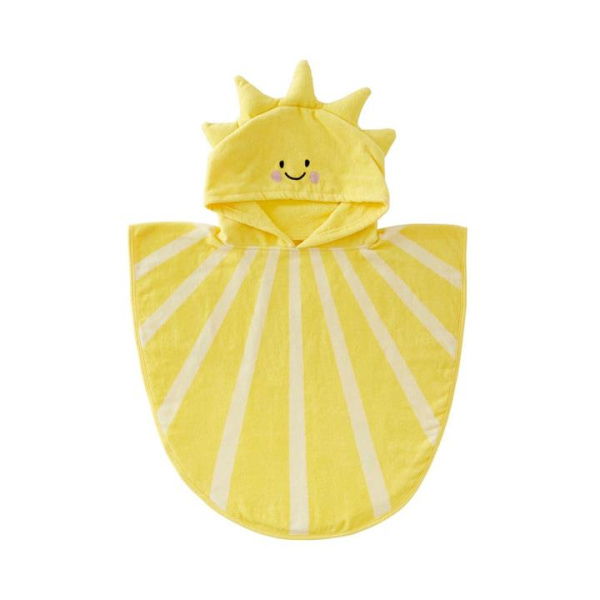 Adairs Yellow Kids Little Ray Of Sunshine Hooded Beach Towel