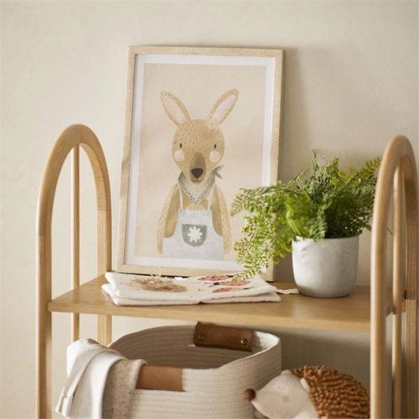 Adairs Wall Art Kids Nursery Kangaroo Buddy