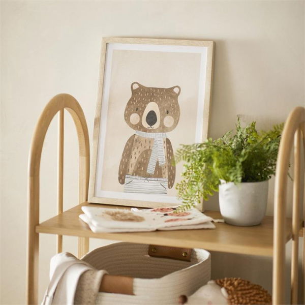 Adairs Kids Nursery Wombat Buddy Wall Art