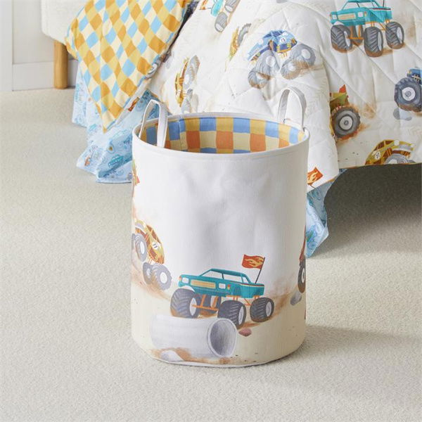 Adairs Kids Off Road Adventure Designer Printed Basket (Basket)