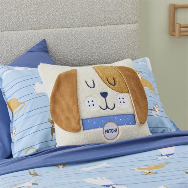 Adairs Cushion Kids Patch the Puppy Classic