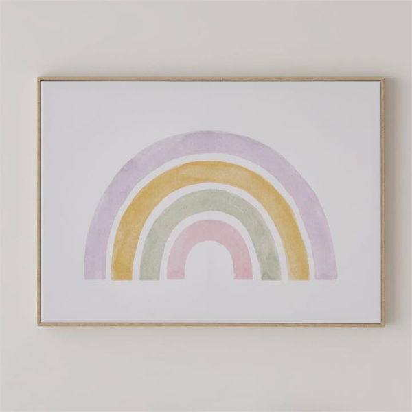 Adairs Kids Rainbow Lilac Wall Art - Purple (Purple Wall Art)