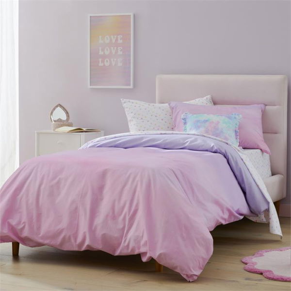 Adairs Kids Sammie Ombre Pink Quilt Cover Set (Pink Double)