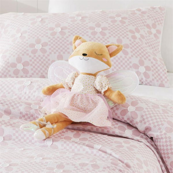 Adairs Kids Snuggle Animals Fairy Fox - Pink (Pink Toy)