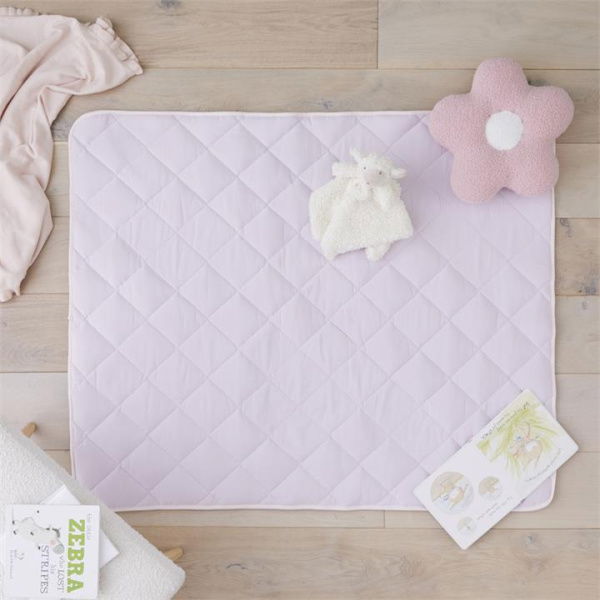 Adairs Kids Stonewashed Pink Lavender Baby Play Mat (Pink Play Mat)