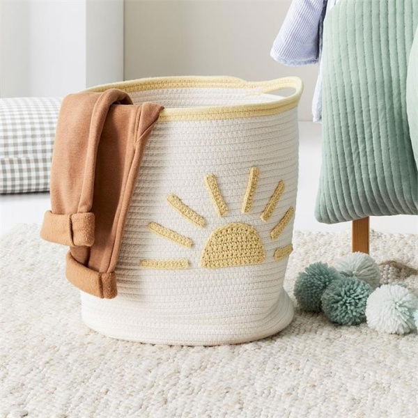 Adairs White Kids Sunrise Designer Decorative Basket