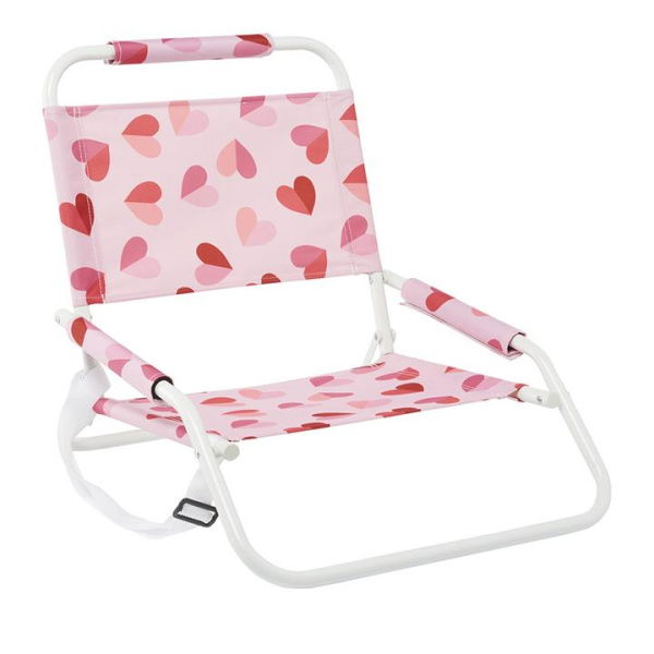 Adairs Pink Sweet Hearts Kids Beach Chairs