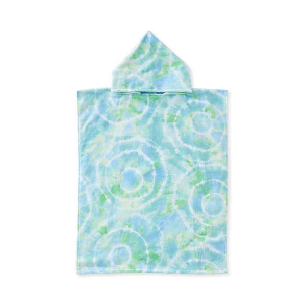 Adairs Blue Medium Kids Tie Dye Blue Kids Hooded Beach Towel