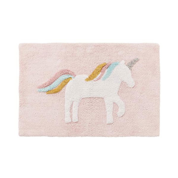 Adairs Pink Bath Mat Kids Unicorn Pink Bath Mat