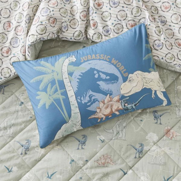 Adairs Blue Pillowcase Kids Universal Jurassic World Navy Pillowcase Blue