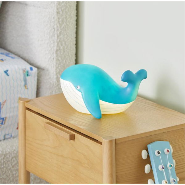 Adairs Blue Night Light Kids Whale Night Light Blue