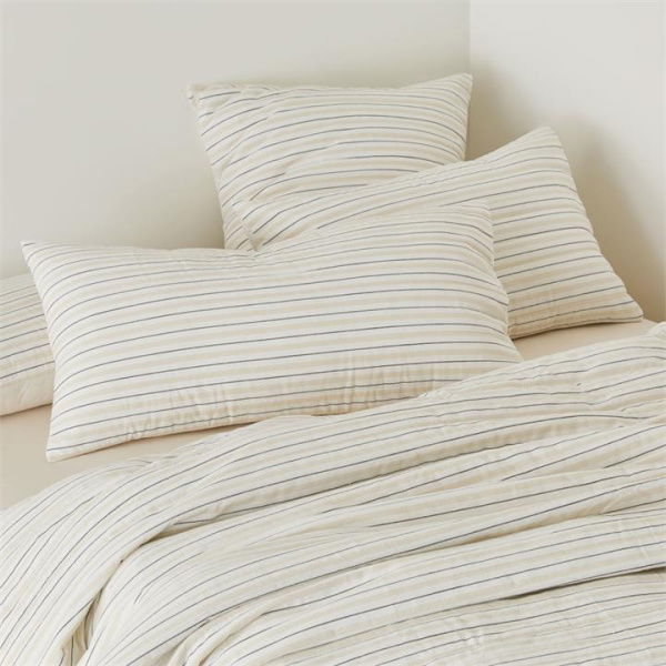 Adairs Natural King Pillowcase Each Kobe Quilted Pillowcases