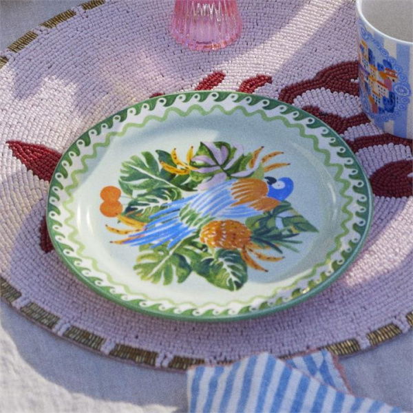 Adairs Green Side Plate La Dolce Vita Paradiso