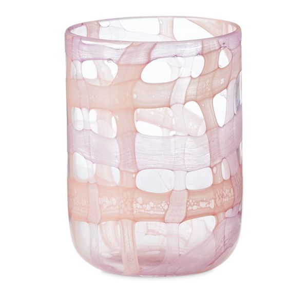 Adairs Pink Lattice & Lilac Vase