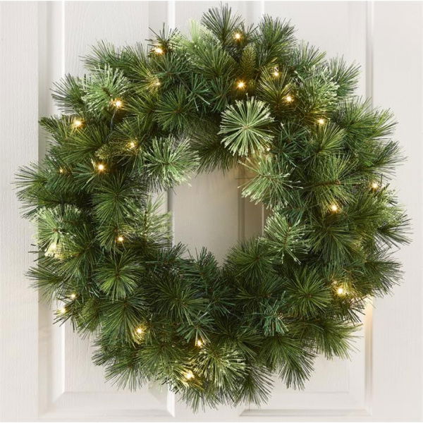 Adairs Green Wreath LED Small Green