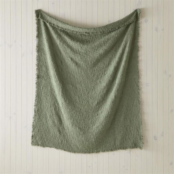 Adairs Olive Green Large Boucle Throw