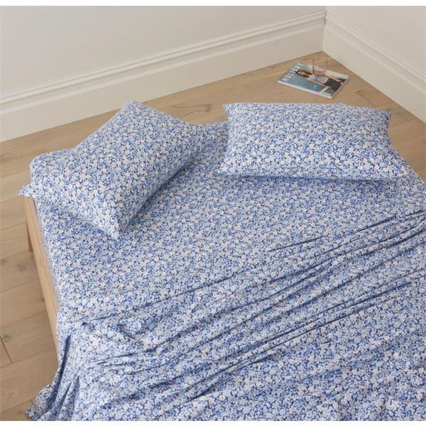 Adairs Blue Libertine French King Single Printed Sheet Set