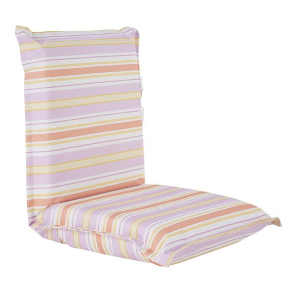 Adairs Purple Beach Chair Lilac Multi Stripe Padded Canvas Beach Chair Purple