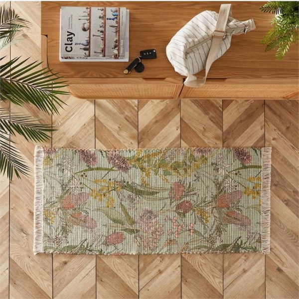 Adairs Green Lilly Pilly Multi Rug Runner