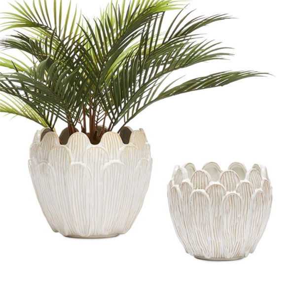 Adairs White Lily Large Pot