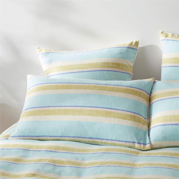 Adairs Blue Lolo Aquamarine European Pillowcase Each