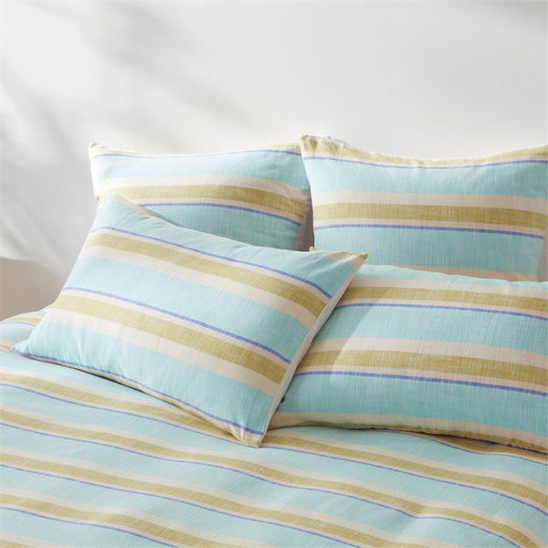 Adairs Blue King Lolo Aquamarine Quilt Cover Set + Separates Blue