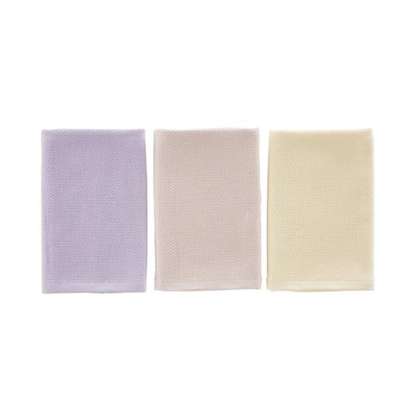Adairs Luxe Sorbet Tea Towel 3 Pack - Purple (Purple 3 Pack Tea Towels)