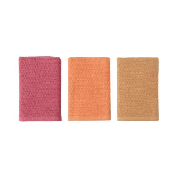 Adairs Luxe Spiced Berry Tea Towel Pack of 3 - Pink (Pink Pack of 2)