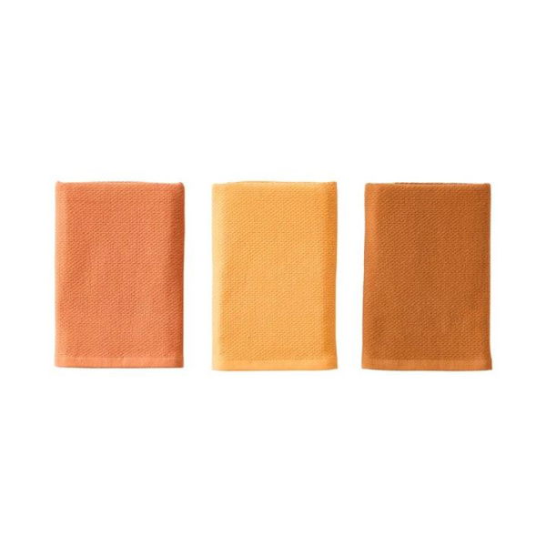 Adairs Yellow Luxe Sunset Tea Towel 3 Pack