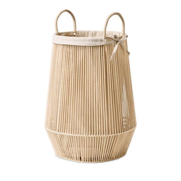 Adairs Natural Lyon Linen Storage Laundry Basket