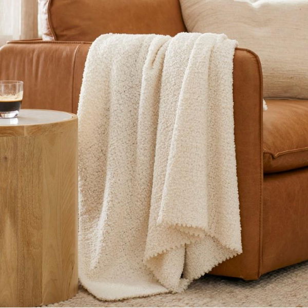 Adairs Natural Manhattan Boucle Throw