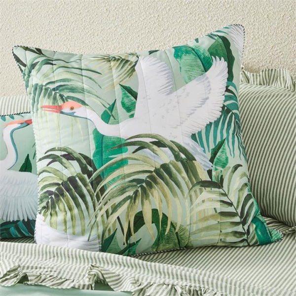 Adairs Margot Green Pillowcases (Green King Pillowcase Each)