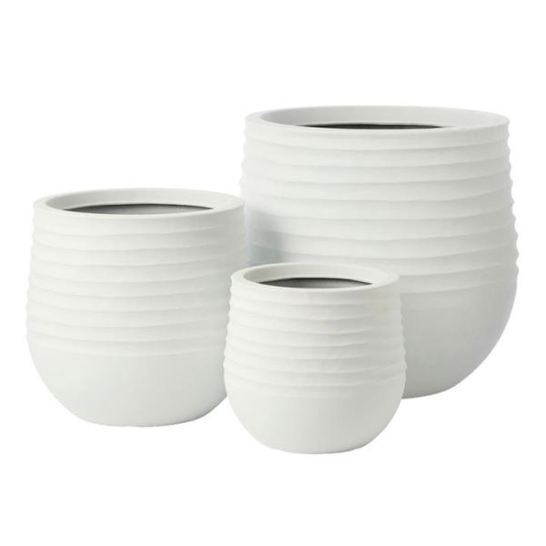 Adairs Marion Matte White Pot (White Large)