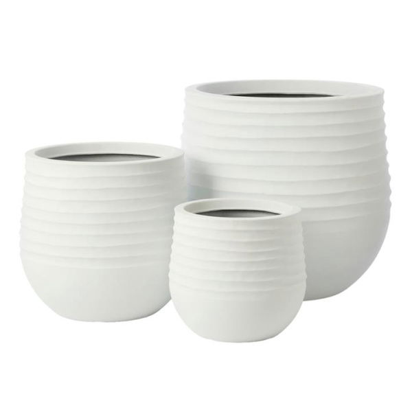 Adairs Marion Matte White Pot (White Small)