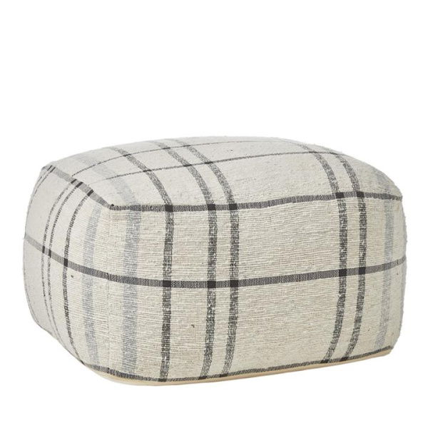 Adairs Blue Micah Pouf