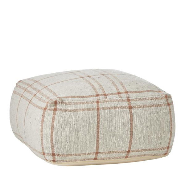 Adairs Natural Pouf Micah Hazelnut Pouf Natural