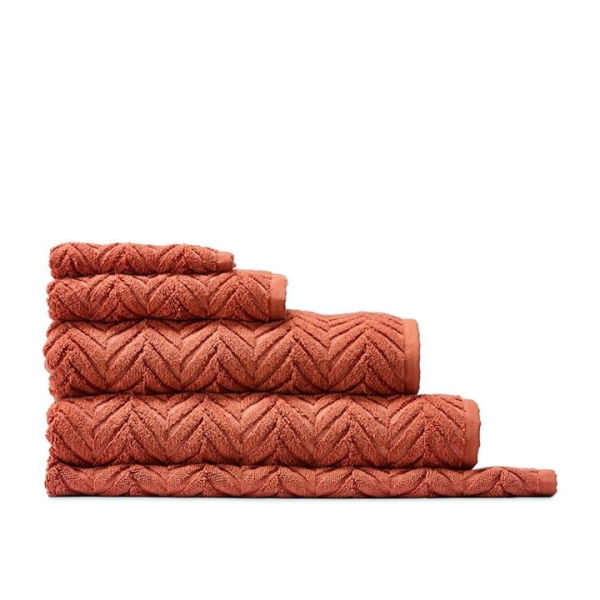 Adairs Orange Bath Mat Mimosa Textured Cinnamon Marle Towel Range Orange