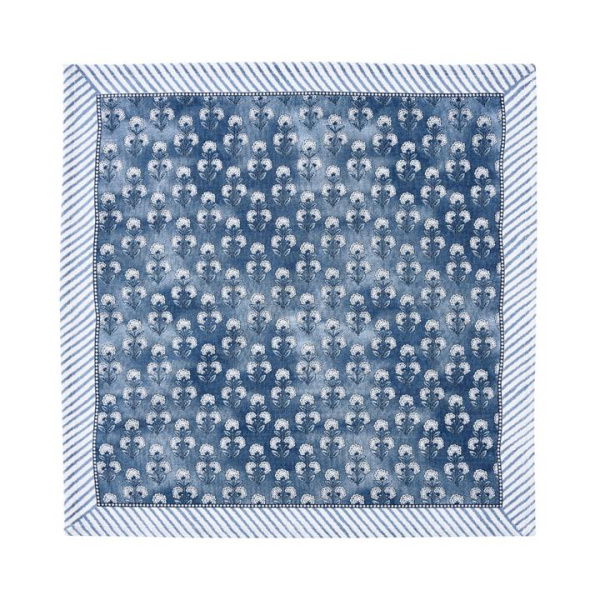 Adairs Miramar Stormy Blue Napkins Pack of 2 (Blue 2 Pack)