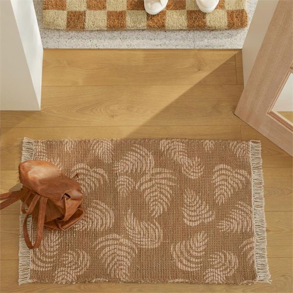 Adairs Natural Indoor Mat Monte Havana Palm Indoor Mat Natural