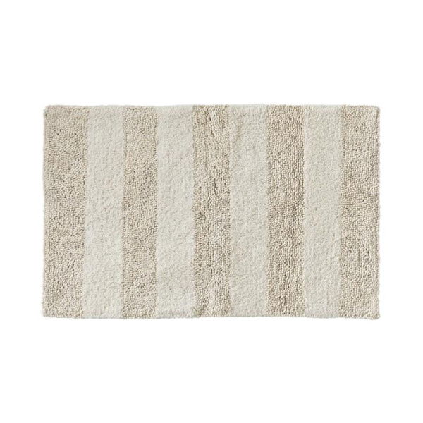 Adairs Natural Morgan Beach Stripe Bath Mat